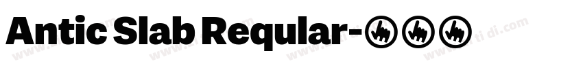Antic Slab Reqular字体转换
